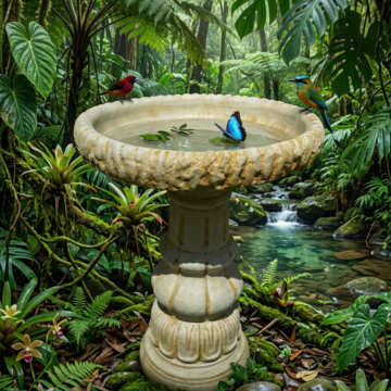 Small Round Birdbath