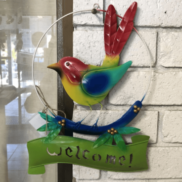 Parrot Welcome Sign