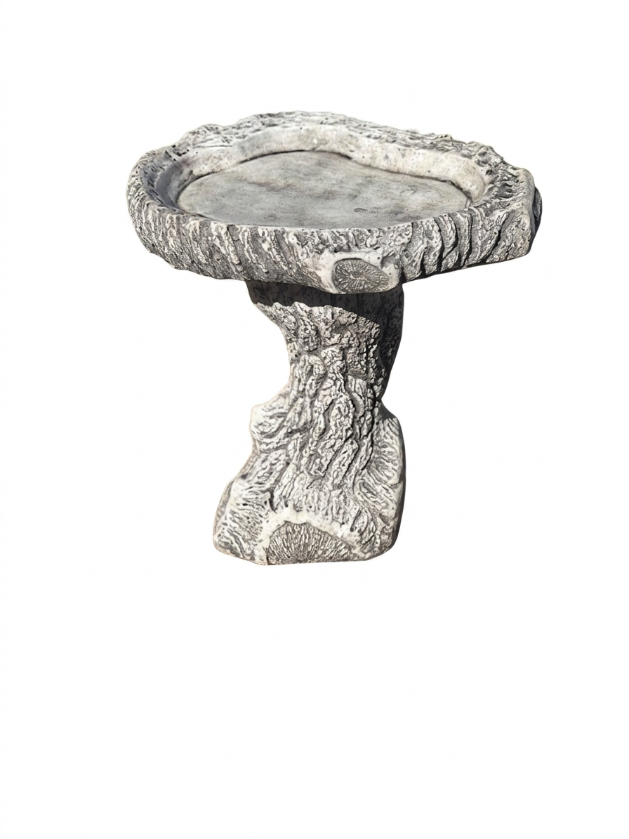 Small Log Birdbath - Image 3