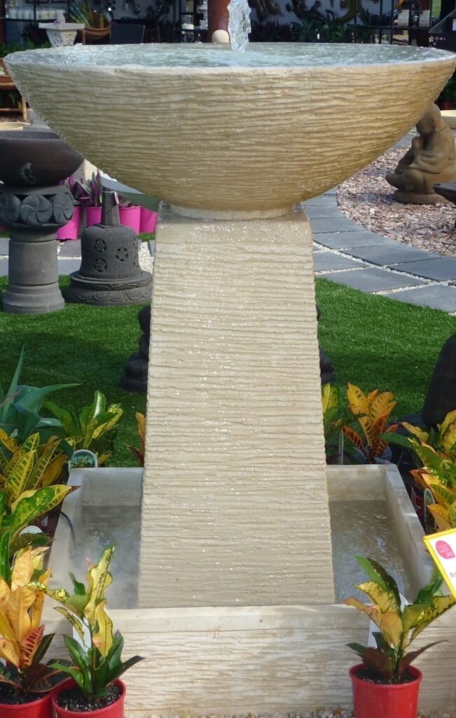 Buy A Creme Large Bowl Water Feature Bali Garden & Stone