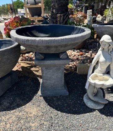 Casted Stone Birdbath