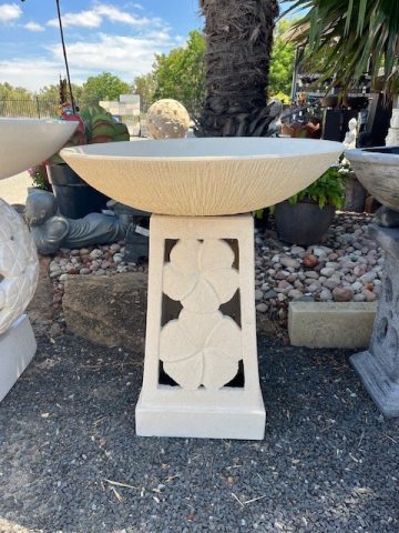 Frangipani Stand Birdbath