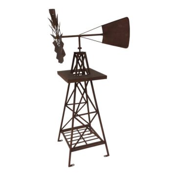 Large Rust Windmill 60x120cm - Image 2