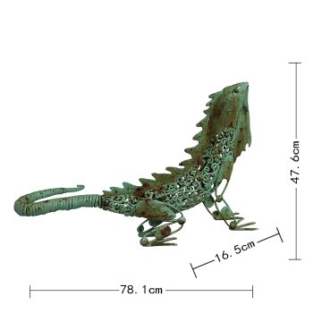 Large Australian Bearded Dragon- Green - Image 2