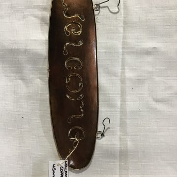 Welcome Sign Copper - Wall Art