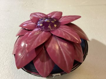 Mosquito/Incense Coil Holder- Pink Flower