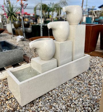 Terrazzo Three Jug Water Feature