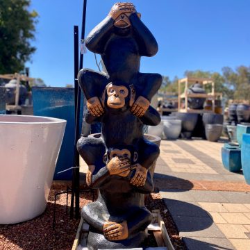 Wise Monkey Stack Statue