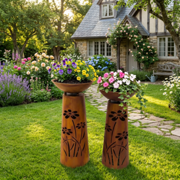 Laser Cut Planter- Flower