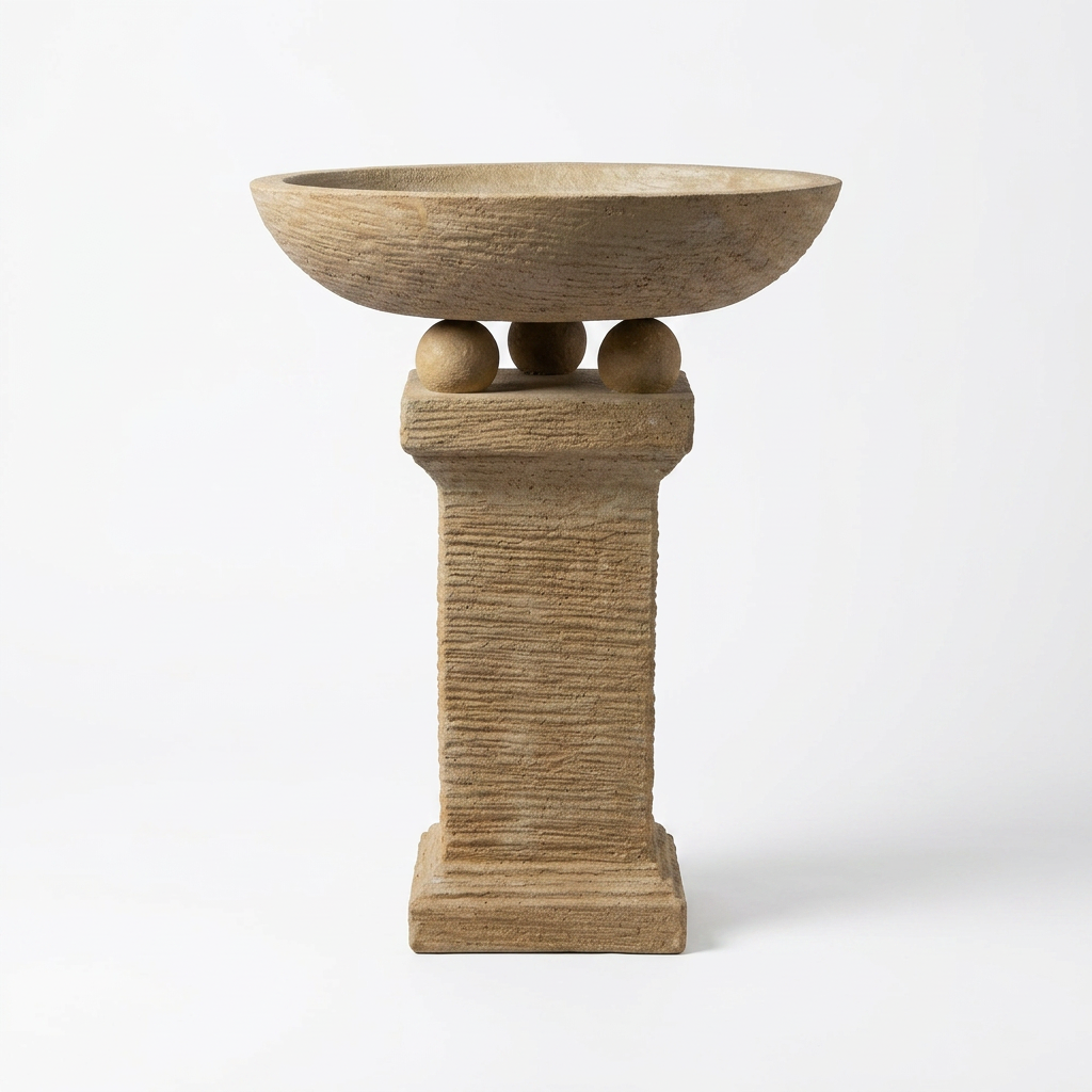 Small Chalice Birdbath - Rusty - Image 2