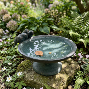 3 Birds on Footed Bowl