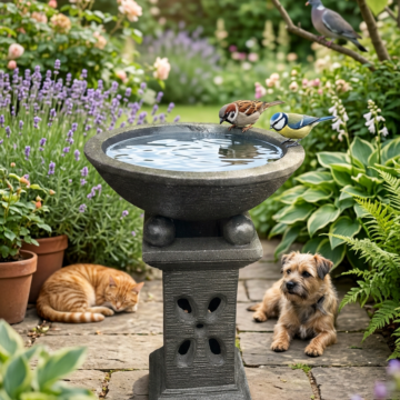 Butterfly Birdbath Short &ndash; Black