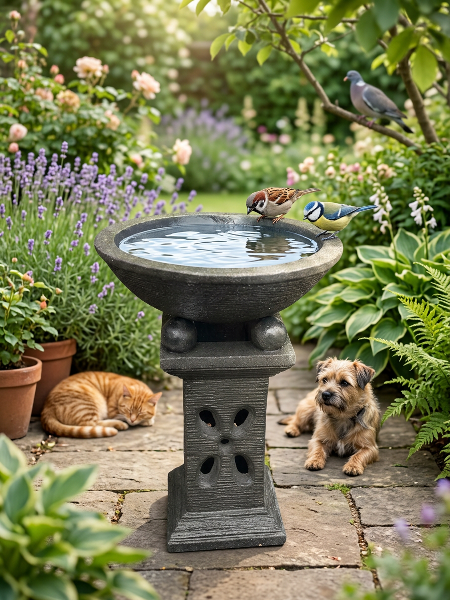 Butterfly Birdbath Short – Black