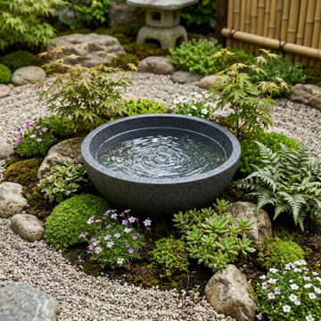 Terrazzo Float Bowl Small – Black