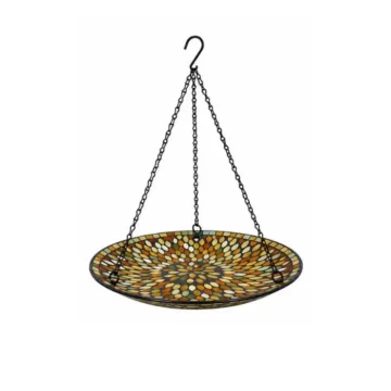 Mosaic Hanging Bird Bath Autumn
