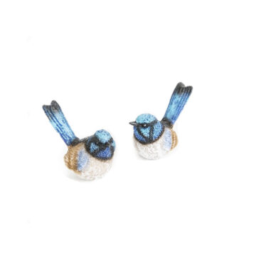 Fairy Wren Blue Garden Statue