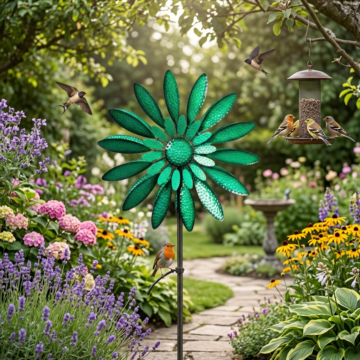 Wind Spinner Daisy Green