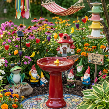 Grafton Birdbath Red