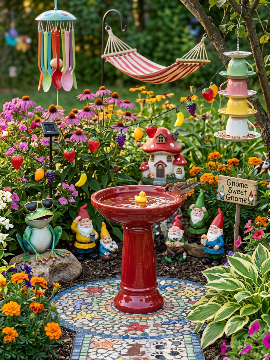 Grafton Birdbath Red